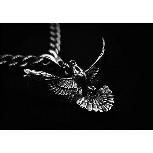 Handmade Sterling Silver Dove Pendant
