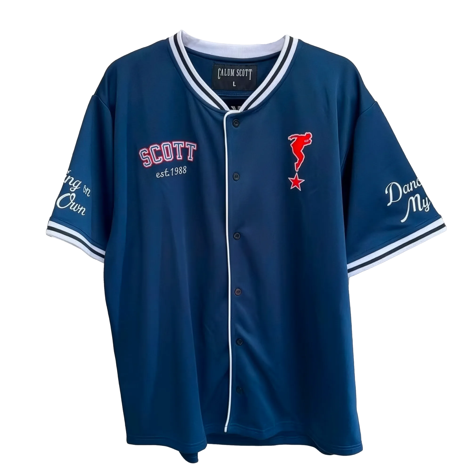 'Dancing On My Own' Premium Navy Baseball Jersey Main image