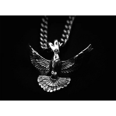 Handmade Sterling Silver Dove Pendant